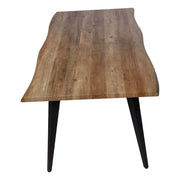 Ravenna 63" Rectangular Dining Table With MDF Tabletop and Metal Legs - Elax Furniture