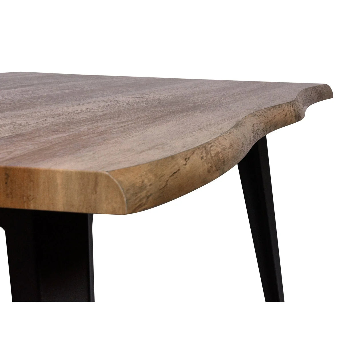 Ravenna 63" Rectangular Dining Table With MDF Tabletop and Metal Legs - Elax Furniture