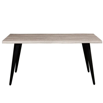 Ravenna 63" Rectangular Dining Table With MDF Tabletop and Metal Legs - Elax Furniture