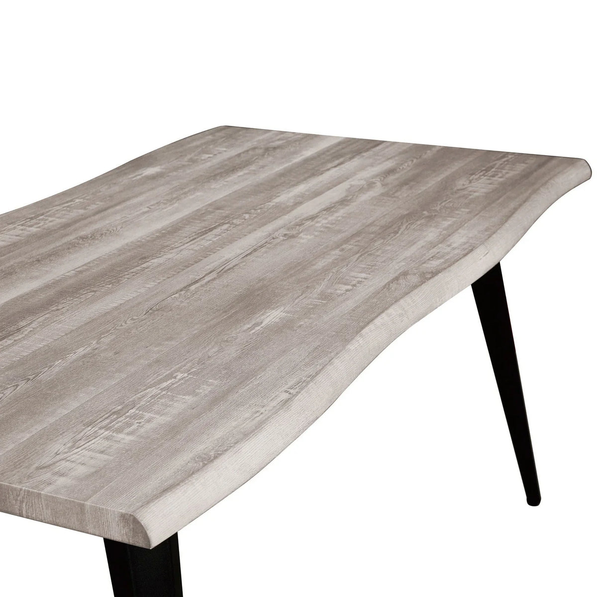 Ravenna 63" Rectangular Dining Table With MDF Tabletop and Metal Legs - Elax Furniture