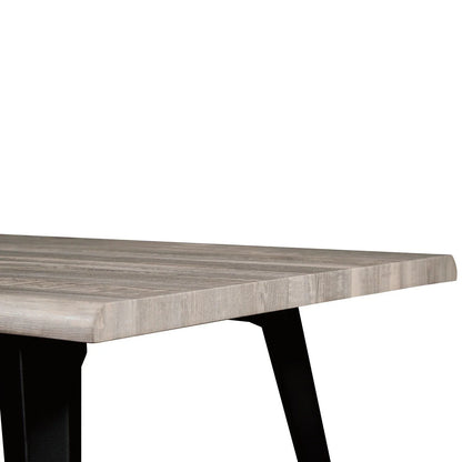 Ravenna 63" Rectangular Dining Table With MDF Tabletop and Metal Legs - Elax Furniture
