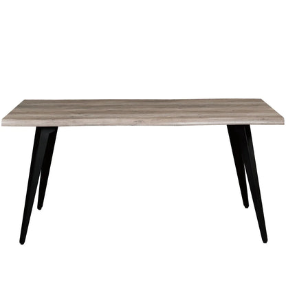 Ravenna 63" Rectangular Dining Table With MDF Tabletop and Metal Legs - Elax Furniture