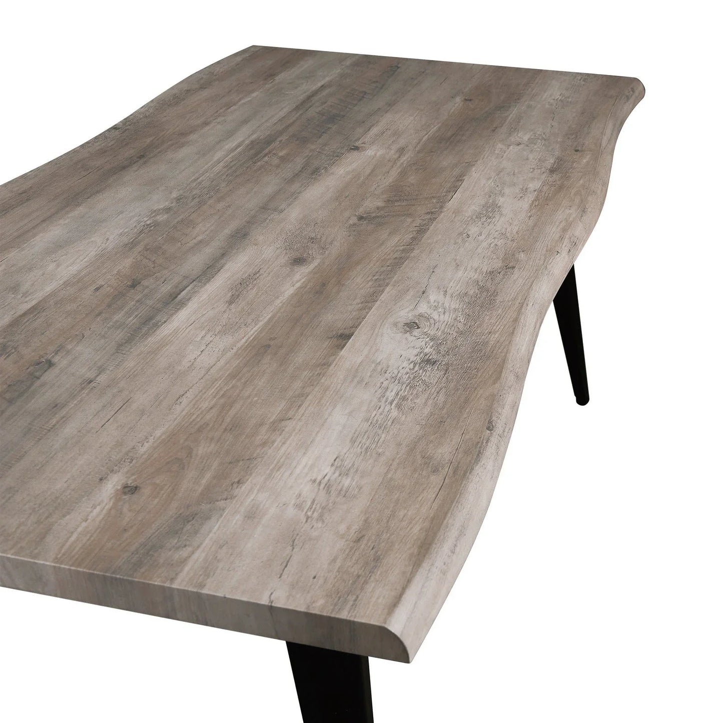 Ravenna 63" Rectangular Dining Table With MDF Tabletop and Metal Legs - Elax Furniture