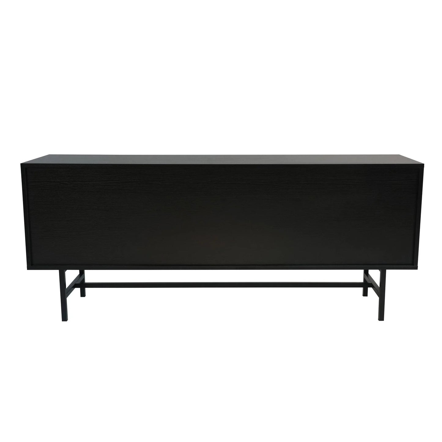 Rochester Modern Rectangular TV Stand: Enclosed Storage & Powder-Coated Iron Legs - Elax Furniture