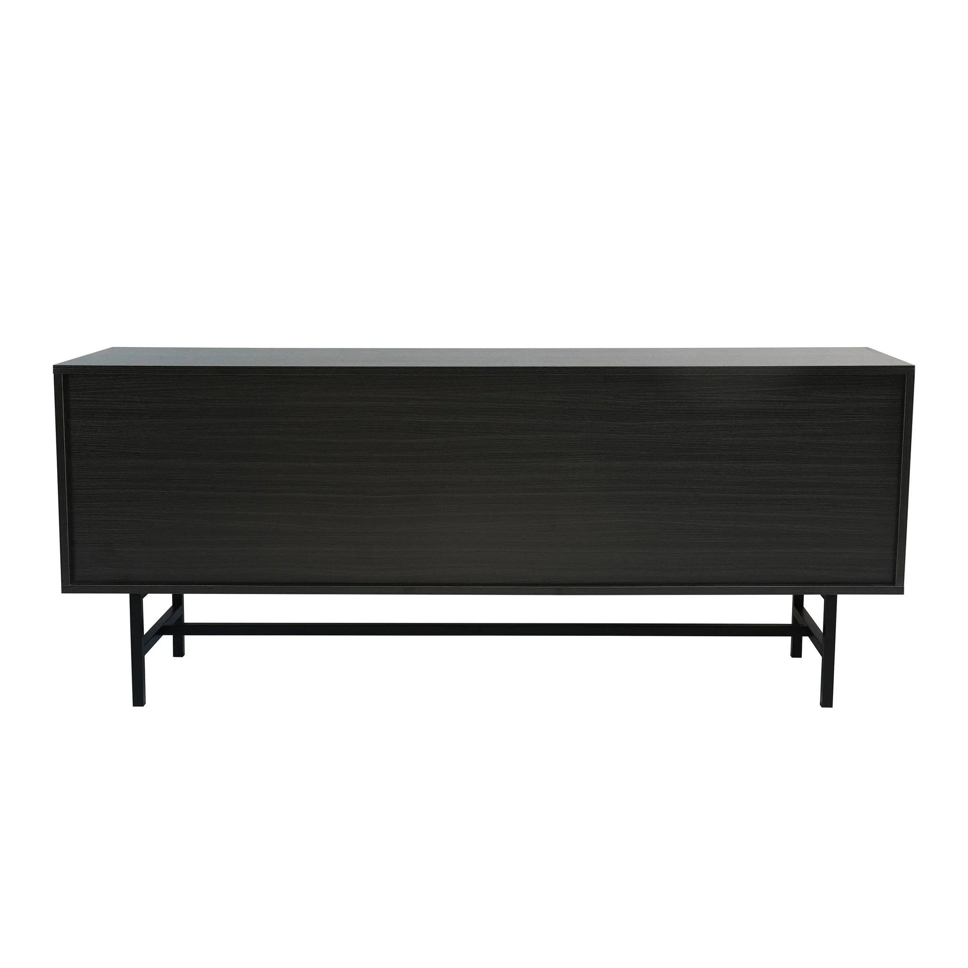 Rochester Modern Rectangular TV Stand: Enclosed Storage & Powder-Coated Iron Legs - Elax Furniture