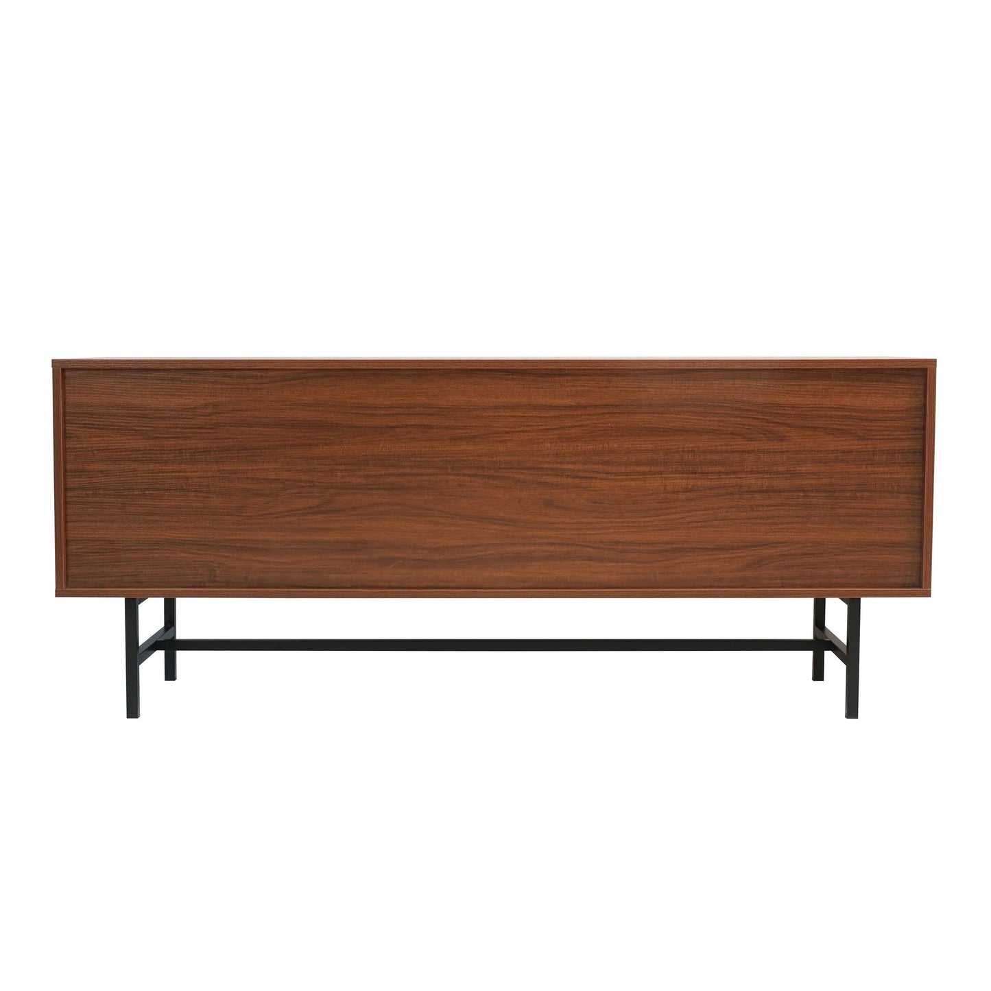 Rochester Modern Rectangular TV Stand: Enclosed Storage & Powder-Coated Iron Legs - Elax Furniture