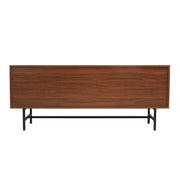 Rochester Modern Rectangular TV Stand: Enclosed Storage & Powder-Coated Iron Legs - Elax Furniture