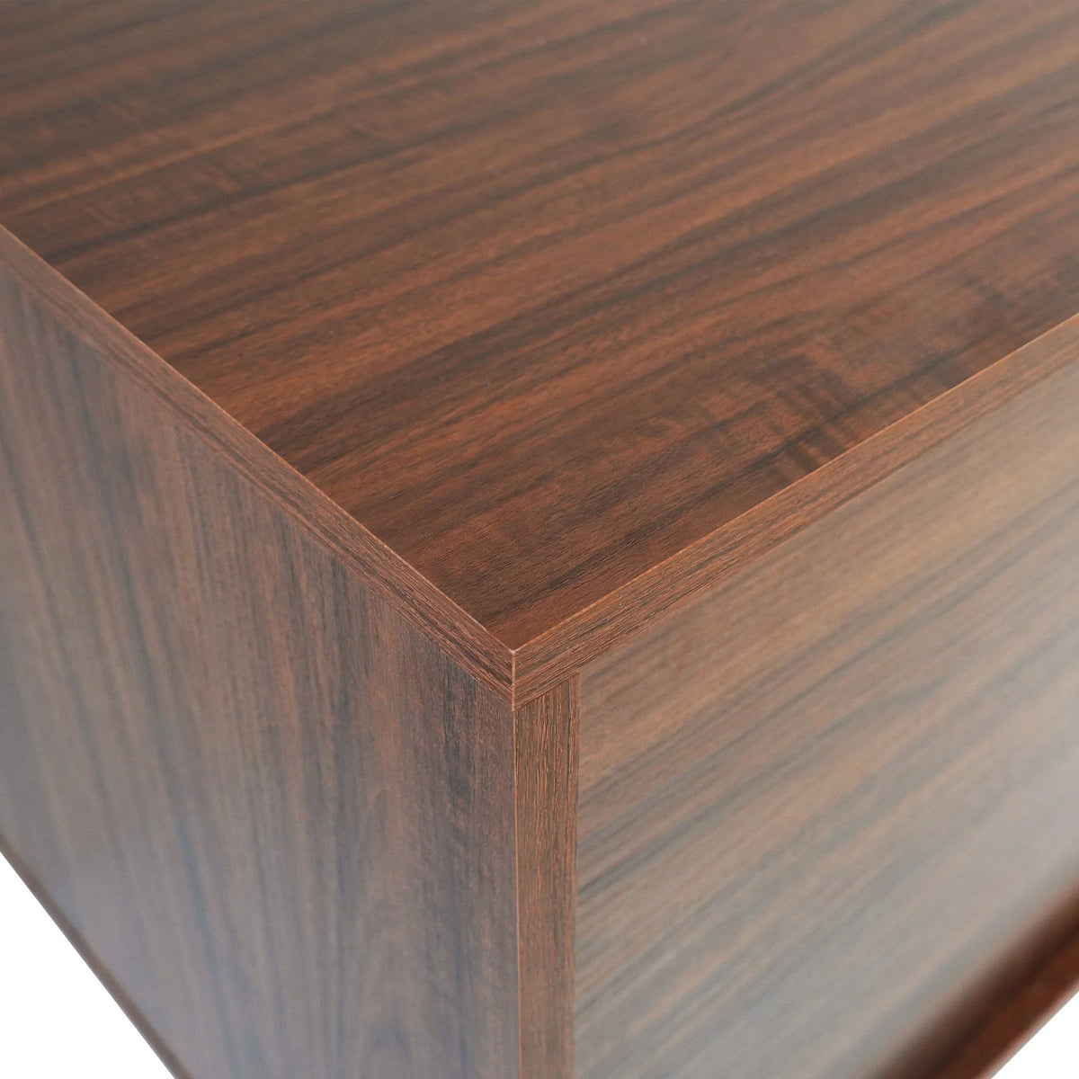 Rochester Modern Rectangular TV Stand: Enclosed Storage & Powder-Coated Iron Legs - Elax Furniture