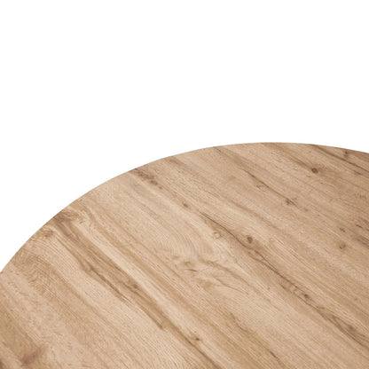 Ravenna 47" Round MDF Wood Dining Table With Modern Metal Base - Elax Furniture