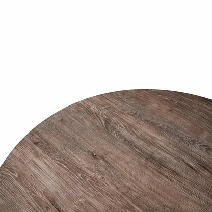 Ravenna 47" Round MDF Wood Dining Table With Modern Metal Base - Elax Furniture