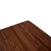 Ravenna 63" Wood Dining Table With Modern Metal Base - Elax Furniture