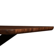 Ravenna 63" Wood Dining Table With Modern Metal Base - Elax Furniture