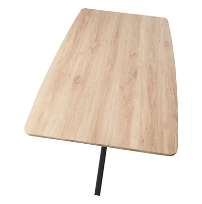 Ravenna 63" Wood Dining Table With Modern Metal Base - Elax Furniture