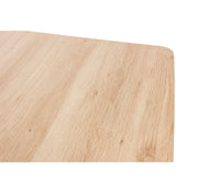 Ravenna 63" Wood Dining Table With Modern Metal Base - Elax Furniture
