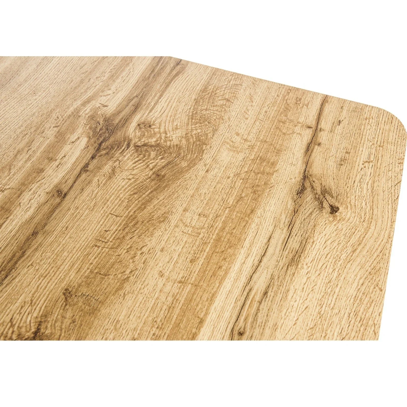 Ravenna 63" Wood Dining Table With Modern Metal Base - Elax Furniture