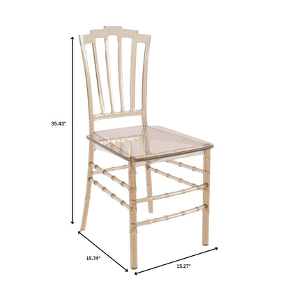 Synth Dining Chair Polycarbonate Side Chair with Windsor Back Design - Elax Furniture