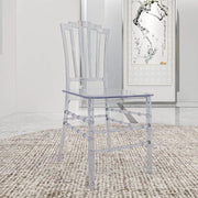 Synth Dining Chair Polycarbonate Side Chair with Windsor Back Design - Elax Furniture