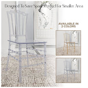 Synth Dining Chair Polycarbonate Side Chair with Windsor Back Design - Elax Furniture