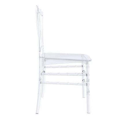 Synth Dining Chair Polycarbonate Side Chair with Windsor Back Design - Elax Furniture
