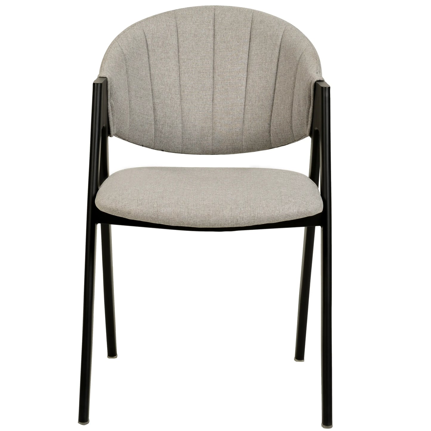 Savor Dining Chair in Leather/Polyester with Curved and Open-Back Design Set of 4 - Elax Furniture