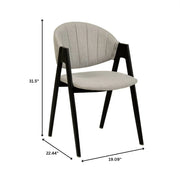 Voren 7-Piece Dining Set with Rectangular Sintered Stone Dining Table and 6 Upholstered Dining Chairs - Elax Furniture