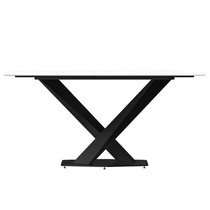 Voren 7-Piece Dining Set with Rectangular Sintered Stone Dining Table and 6 Upholstered Dining Chairs - Elax Furniture