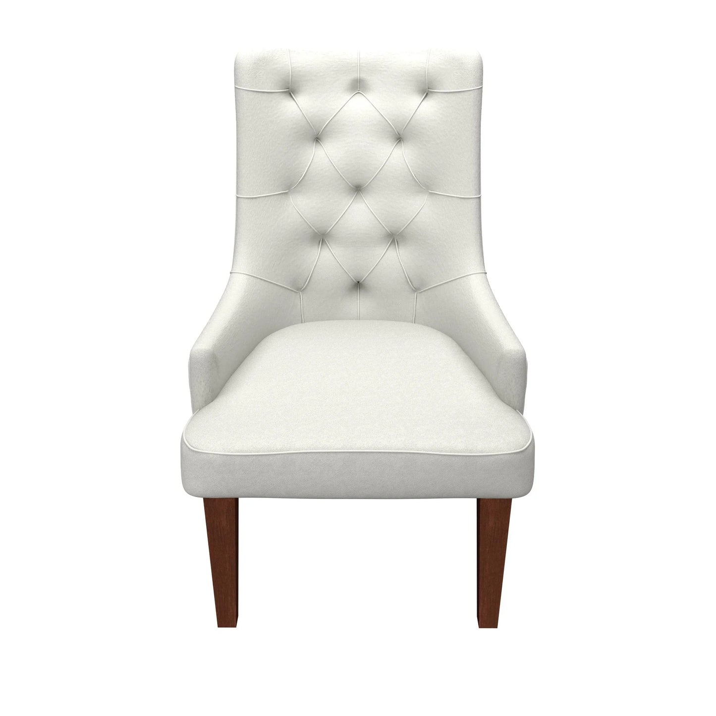 Spruce Collection Modern Wooden Dining Chair in Beige Velvet Set of 2 - Elax Furniture