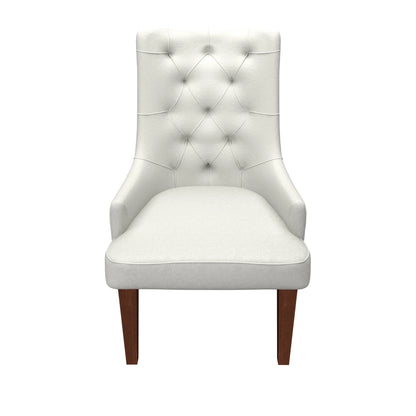 Spruce Collection Modern Wooden Dining Chair in Beige Velvet Set of 2 - Elax Furniture