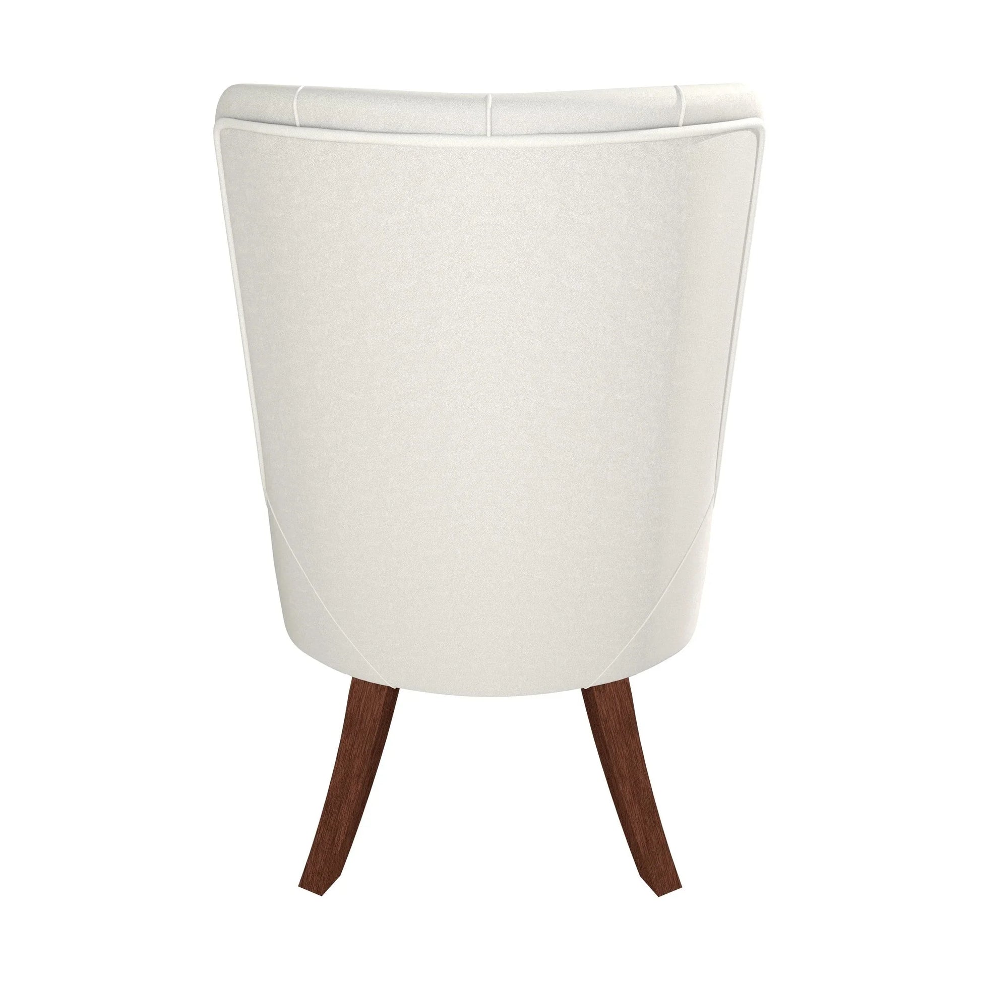 Spruce Collection Modern Wooden Dining Chair in Beige Velvet Set of 2 - Elax Furniture