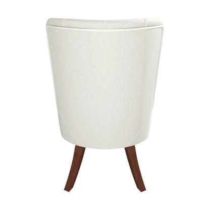 Spruce Dining Chair in Leather/Velvet with Diamond-Tufted Design and Rubberwood Legs - Elax Furniture