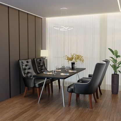 Spruce Collection Modern Wooden Dining Chair in Beige Velvet Set of 2 - Elax Furniture