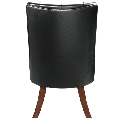 Spruce Dining Chair in Leather/Velvet with Diamond-Tufted Design and Rubberwood Legs - Elax Furniture