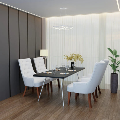 Spruce Collection Modern Wooden Dining Chair in Beige Velvet Set of 2 - Elax Furniture