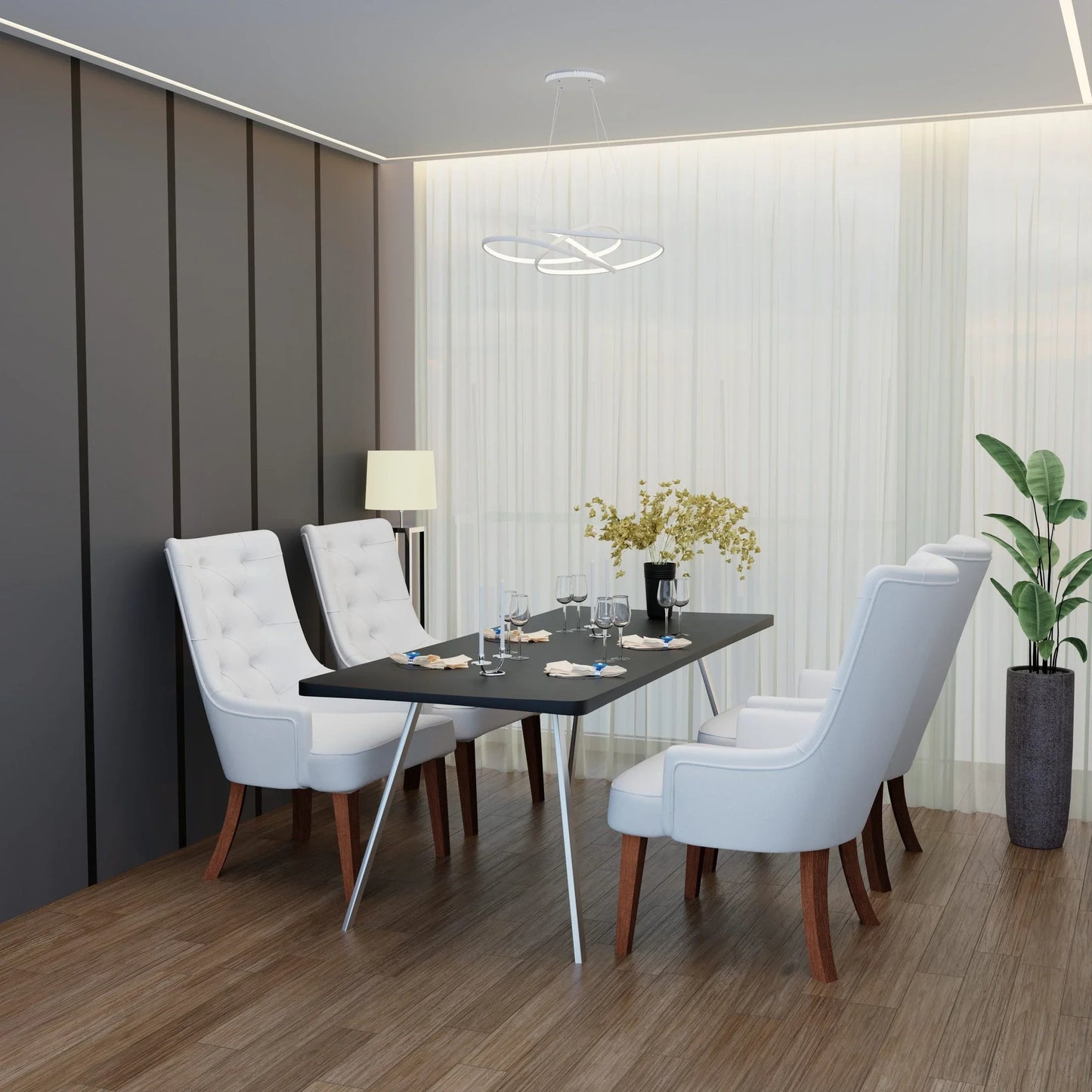 Spruce Collection Modern Wooden Dining Chair in Beige Velvet Set of 2 - Elax Furniture