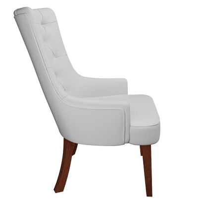 Spruce Dining Chair in Leather/Velvet with Diamond-Tufted Design and Rubberwood Legs - Elax Furniture