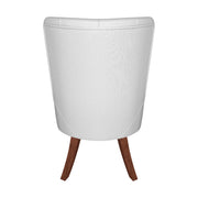 Spruce Dining Chair in Leather/Velvet with Diamond-Tufted Design and Rubberwood Legs - Elax Furniture