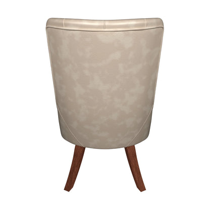 Spruce Collection Modern Wooden Dining Chair in Beige Velvet Set of 2 - Elax Furniture