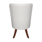 Spruce Dining Chair in Leather/Velvet with Diamond-Tufted Design and Rubberwood Legs - Elax Furniture