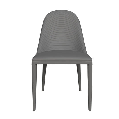 Seville Dining Chair Upholstered in Leather with Metal Legs Covered in Leather - Elax Furniture