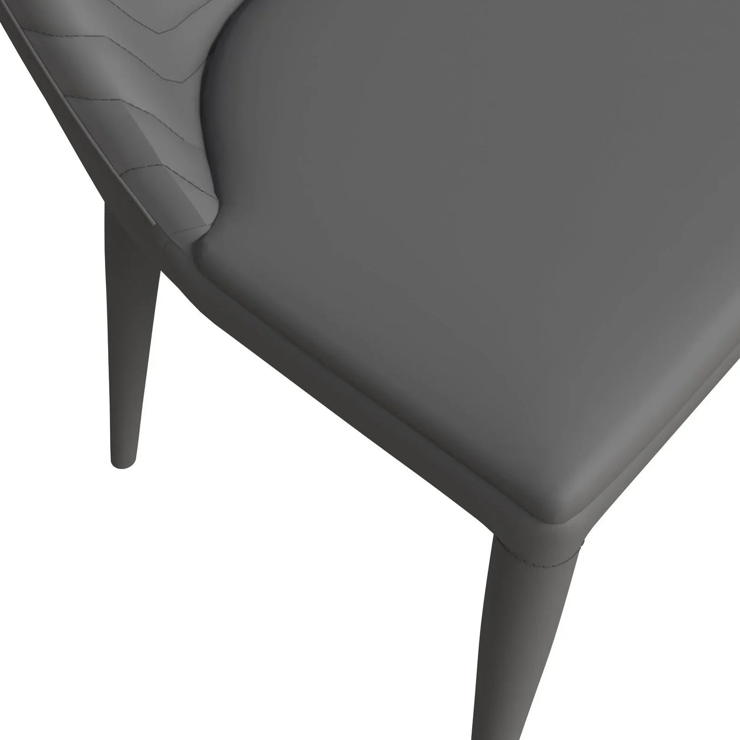 Seville Dining Chair Upholstered in Leather with Metal Legs Covered in Leather - Elax Furniture