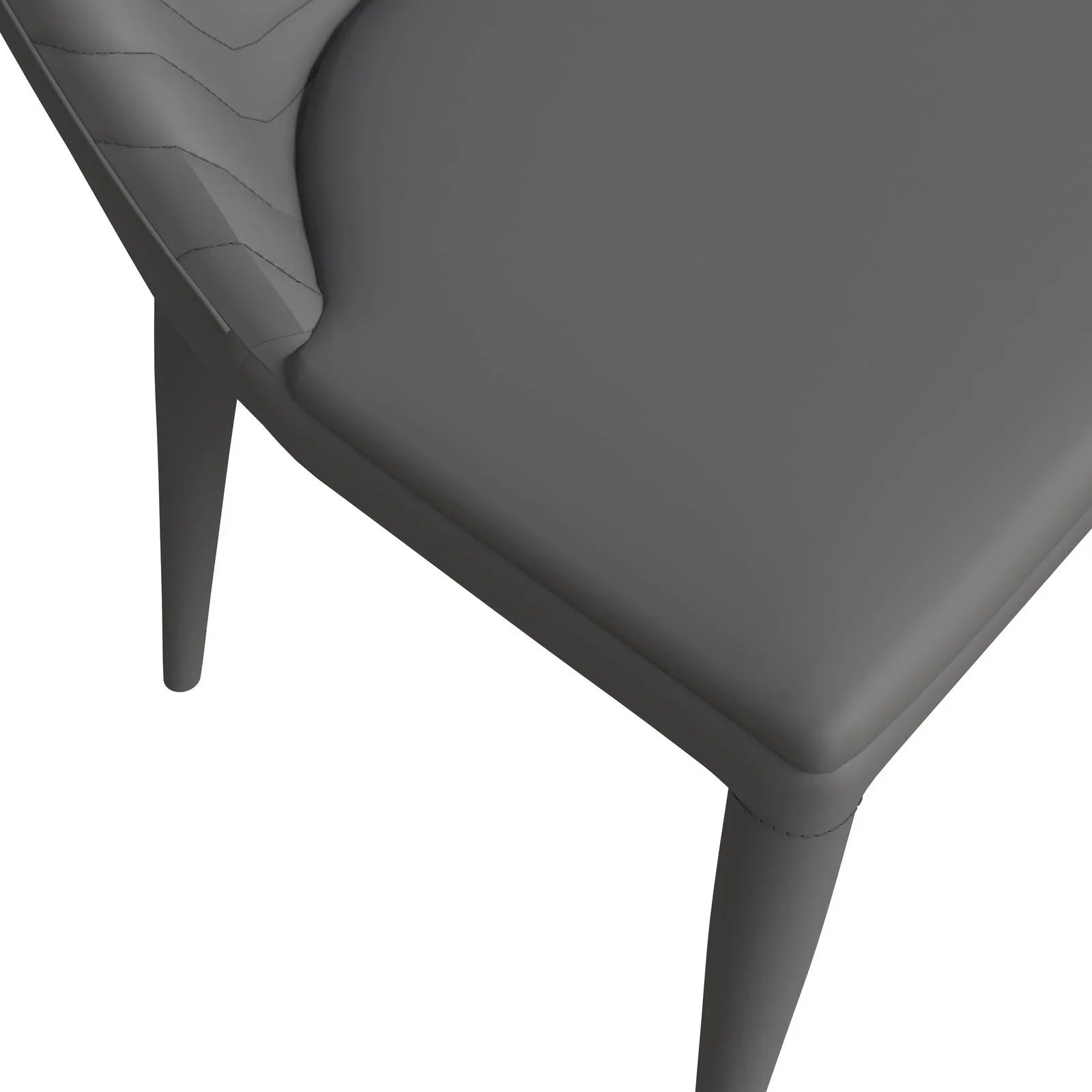 Seville Dining Chair Upholstered in Leather with Metal Legs Covered in Leather - Elax Furniture