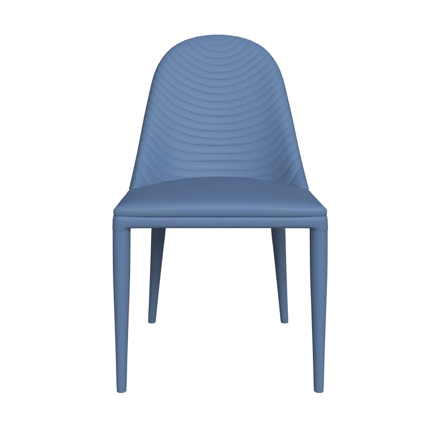 Seville Dining Chair Upholstered in Leather with Metal Legs Covered in Leather - Elax Furniture