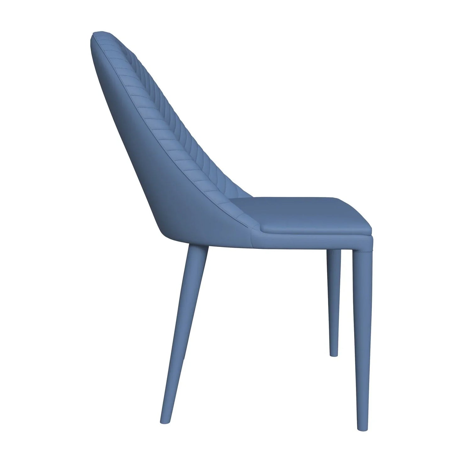 Seville Dining Chair Upholstered in Leather with Metal Legs Covered in Leather - Elax Furniture