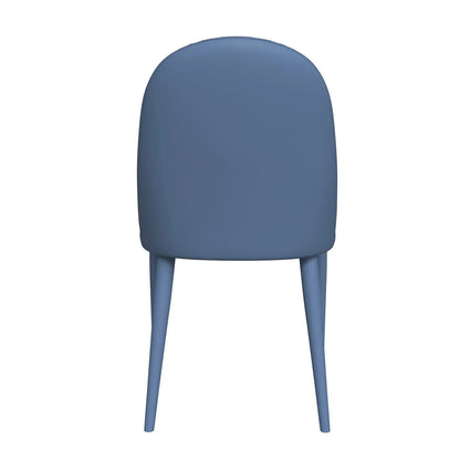 Seville Dining Chair Upholstered in Leather with Metal Legs Covered in Leather - Elax Furniture