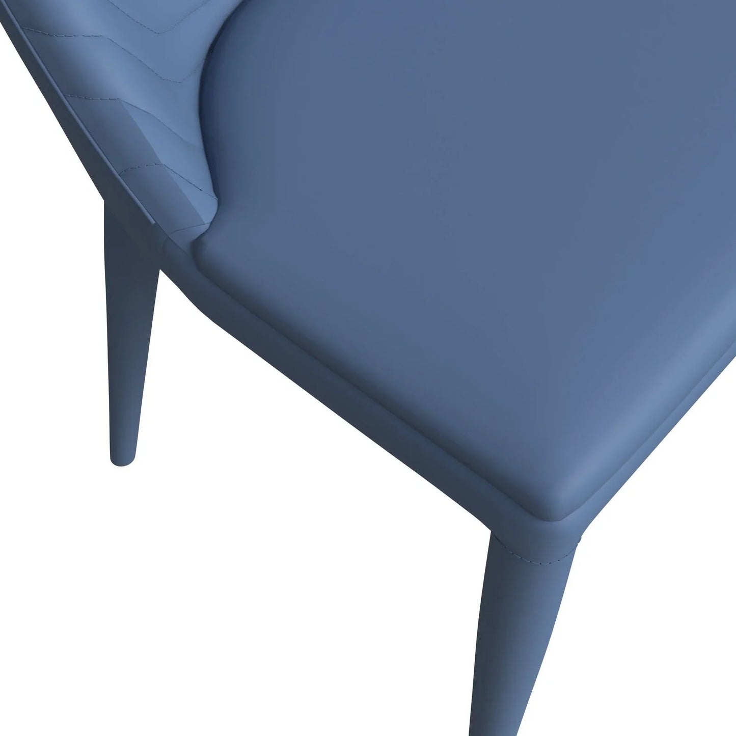 Seville Dining Chair Upholstered in Leather with Metal Legs Covered in Leather - Elax Furniture