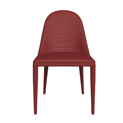 Seville Dining Chair Upholstered in Leather with Metal Legs Covered in Leather - Elax Furniture