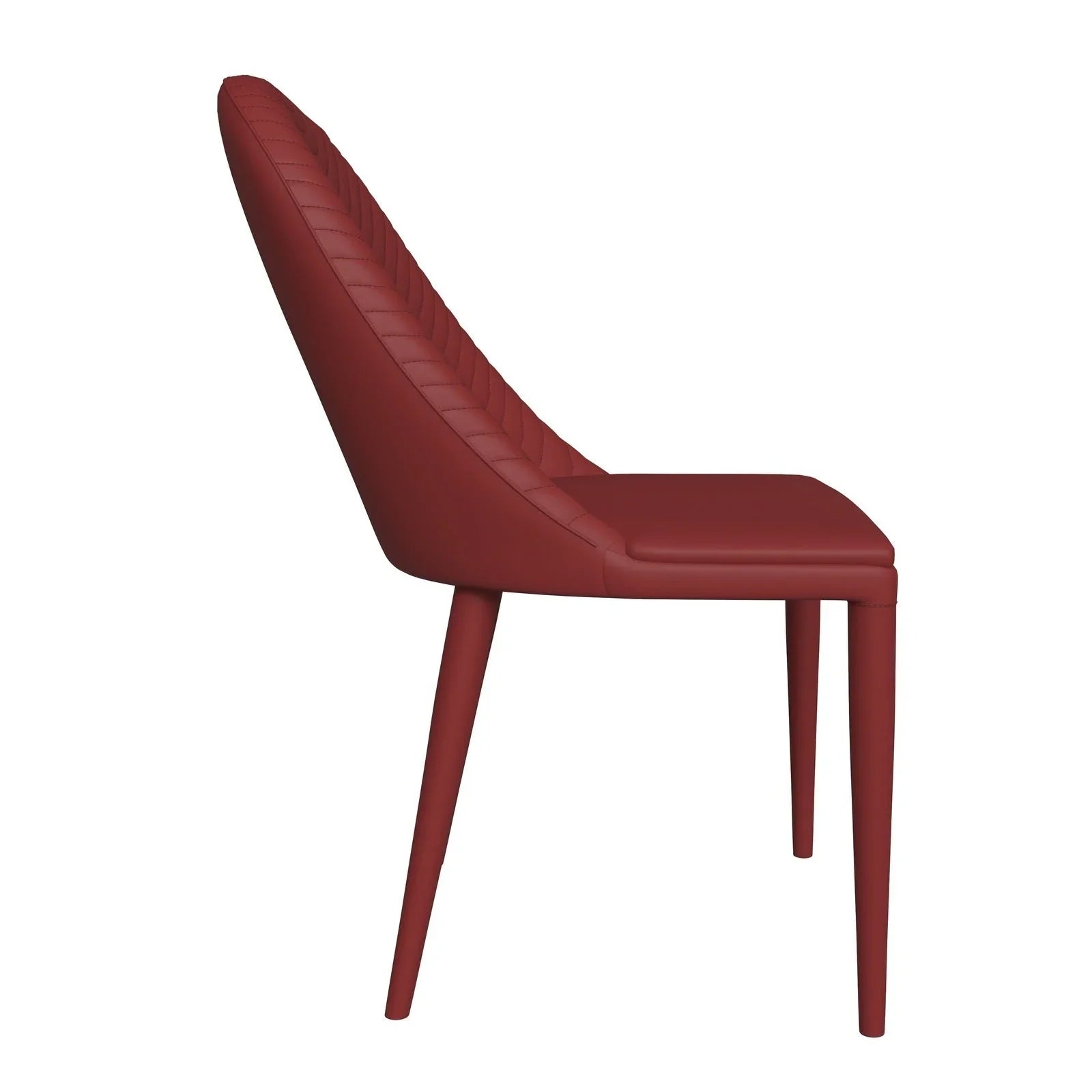 Seville Dining Chair Upholstered in Leather with Metal Legs Covered in Leather - Elax Furniture