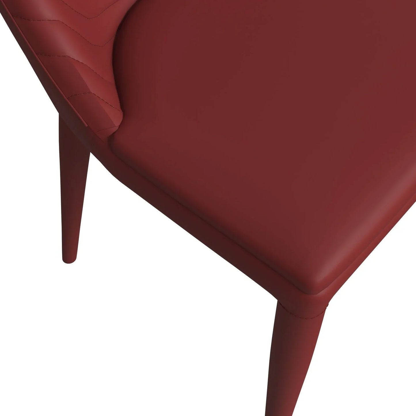 Seville Dining Chair Upholstered in Leather with Metal Legs Covered in Leather - Elax Furniture
