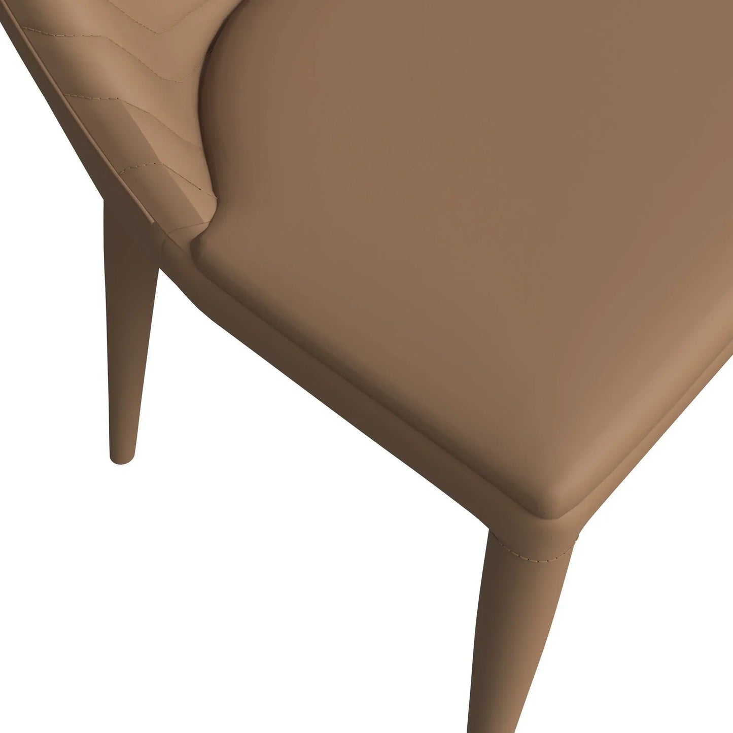 Seville Dining Chair Upholstered in Leather with Metal Legs Covered in Leather - Elax Furniture
