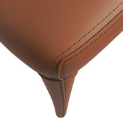 Solace Series Dining Chair Upholstered in Leather with Steel Legs and an Open Back Design - Elax Furniture